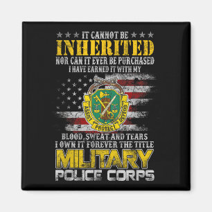 It Cannot Be Inherited Military Lice Veteran Day P Magnet