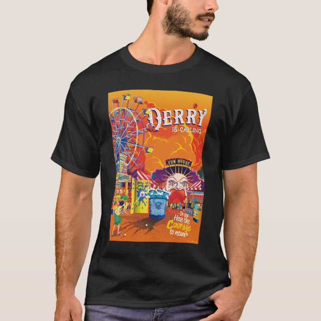 It Chapter 2 | Derry is Calling Poster T-Shirt (Front)