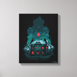 It Chapter 2 Pennywise and House Canvas Print