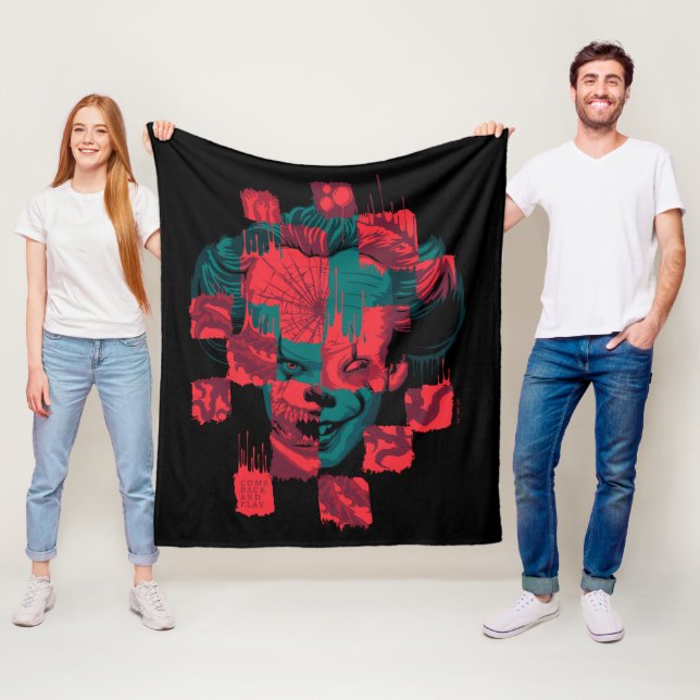 It Chapter 2 | Pennywise - Come Back and Play Fleece Blanket (In Situ)