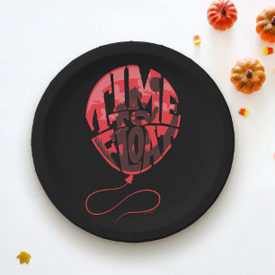 It Chapter 2   Time to Float Balloon Graphic Paper Plate