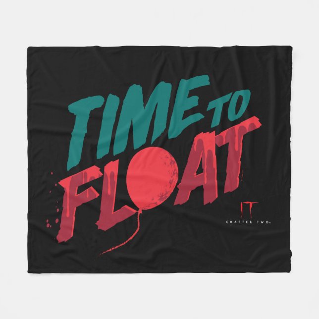 It Chapter 2 | Time to Float Fleece Blanket (Front (Horizontal))