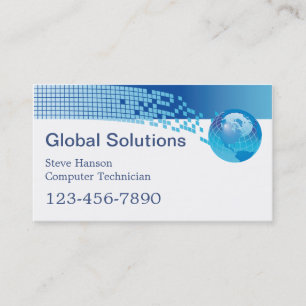 IT Computer Programmer Technician Business Card