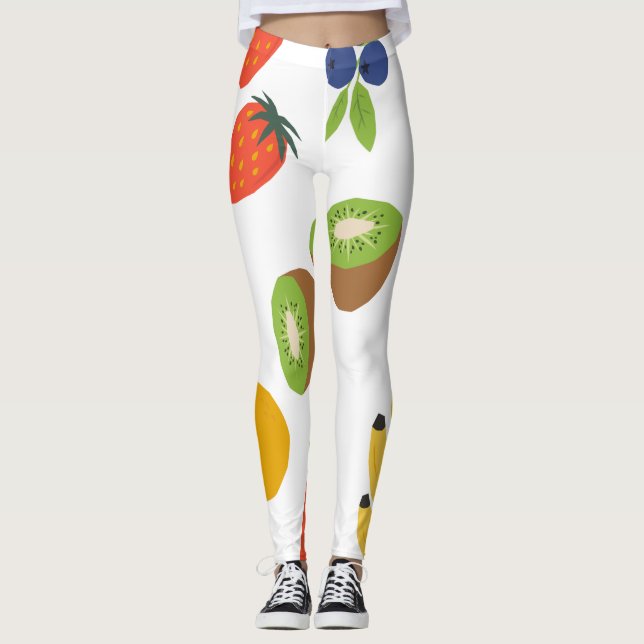 It expresses summer fruits and colors leggings  (Front)