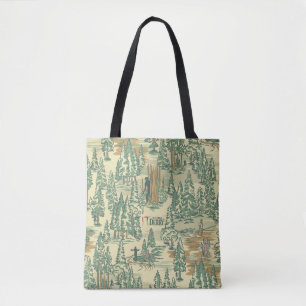 IT Forest Fishing Pattern Tote Bag