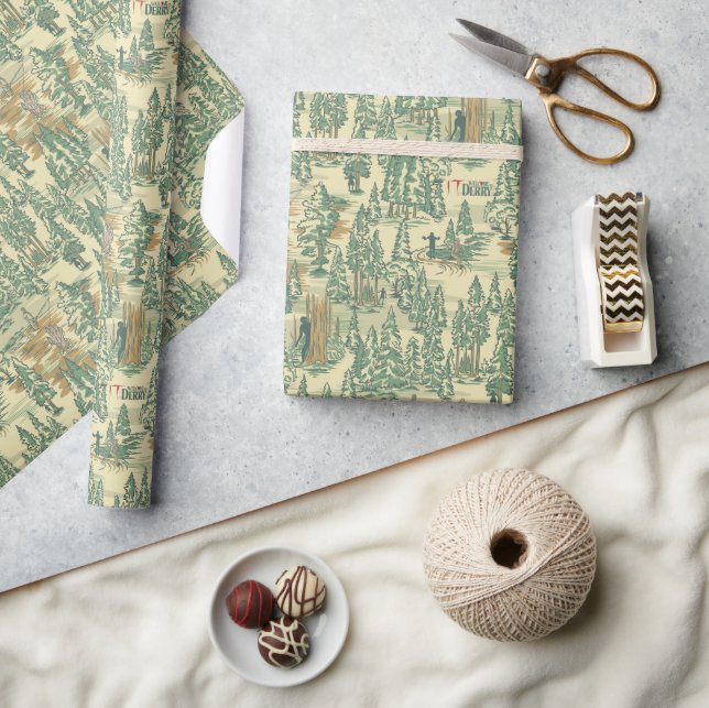 IT Forest Fishing Pattern Wrapping Paper (Crafts)