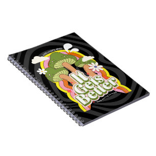 It Gets Better   Good Vibes & Groovy Feels Custom Notebook