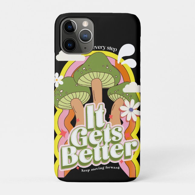 It Gets Better | Good Vibes & Groovy Feels Retro C Case-Mate iPhone Case (Back)