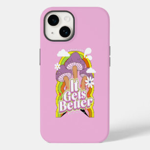 It Gets Better Good Vibes & Groovy Feels Retro iPhone 14 Case