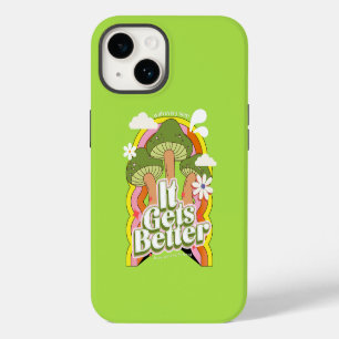 It Gets Better Good Vibes & Groovy Feels Retro iPhone 14 Case