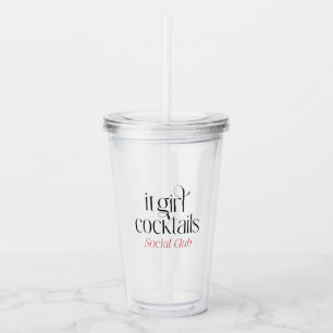 It Girl Cocktails Social Club Tumbler
