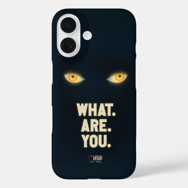 IT Glowing Eyes "What.Are.You." Case-Mate iPhone Case (Back)