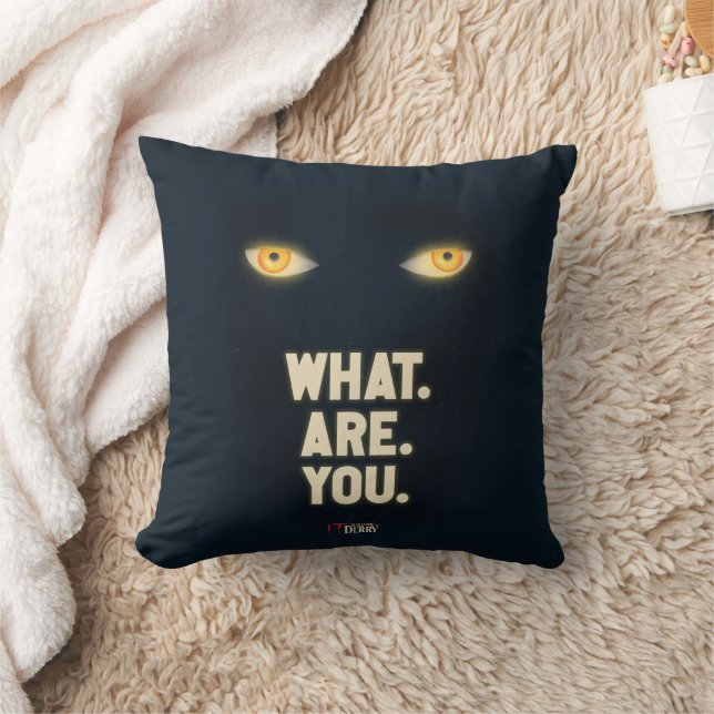 IT Glowing Eyes "What.Are.You." Cushion (Blanket)