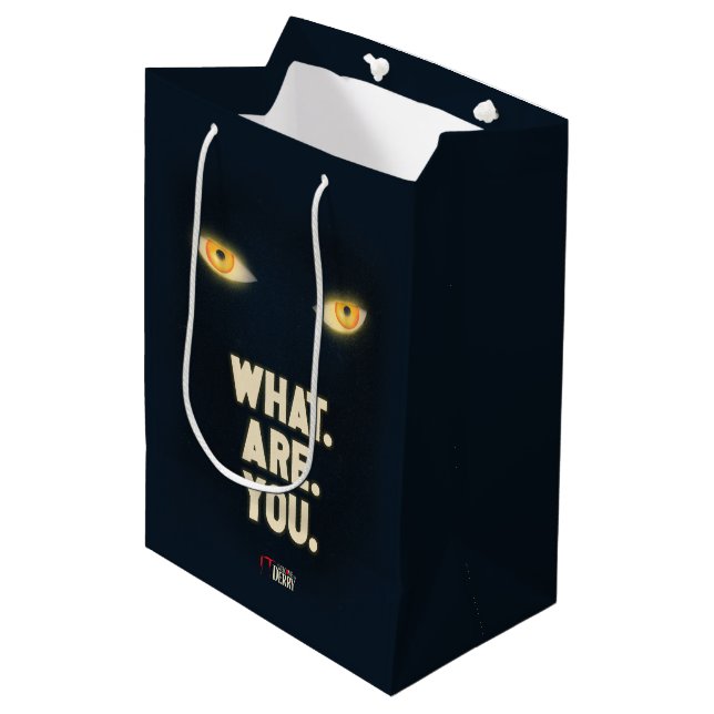 IT Glowing Eyes "What.Are.You." Medium Gift Bag (Front Angled)