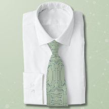 IT Guy Blue Circuit Board on Green