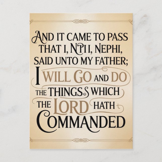 It Has Come to Pass Postcard (Front)