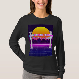 It Hurts But It's Vaporwave Aesthetic Scuplture 90 T-Shirt