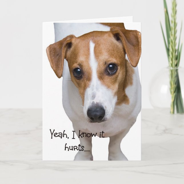 It Hurts Card (Front)