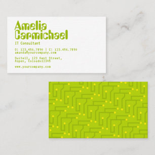 IT Information Technology Consultant Business Card