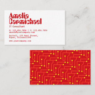 IT Information Technology Consultant Business Card