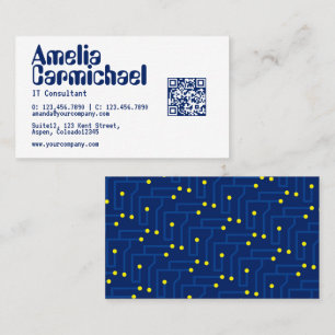 IT Information Technology Consultant Business Card