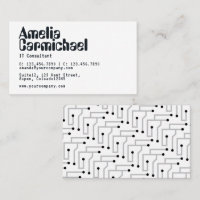 IT Information Technology Consultant Business Card