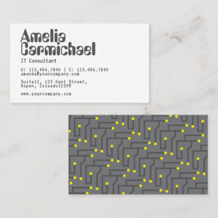 IT Information Technology Consultant Business Card