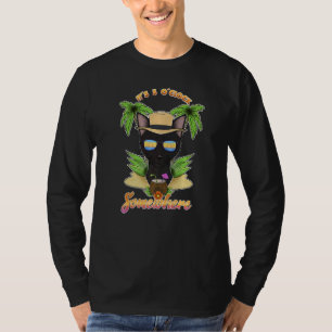 It Is 5 O´Clock Somewhere Drinking Bombay Cat   T-Shirt
