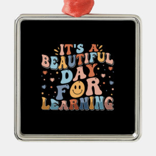 It Is A Beautiful Day For Learning Metal Tree Decoration