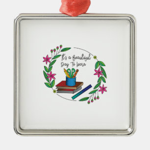 It Is A Beautiful Day To Learn Metal Tree Decoration