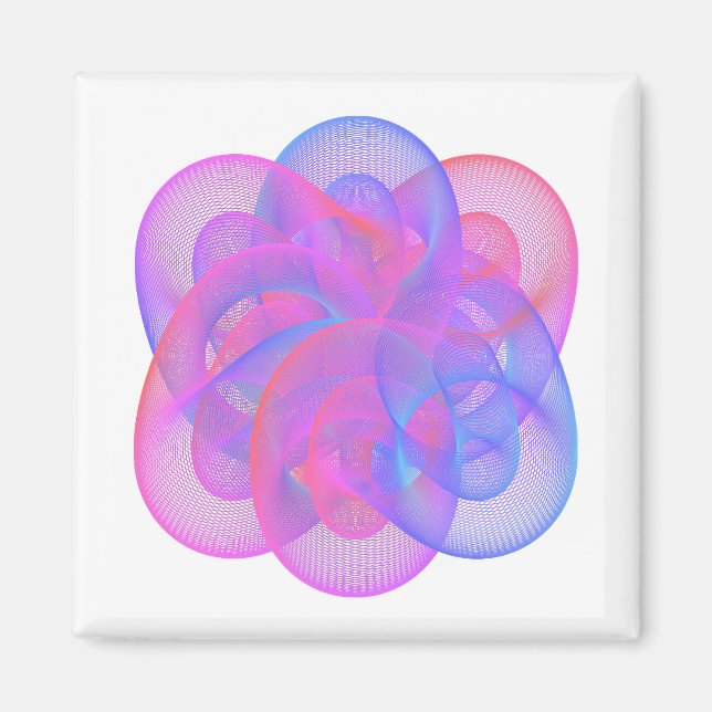 It is a beautiful geometric figure. magnet (Front)