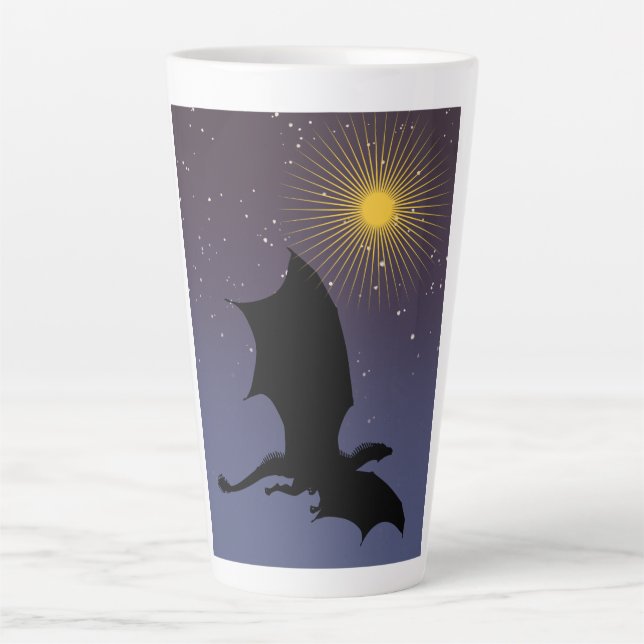 It is a Dragon, it is not your imagination Latte Mug (Front)