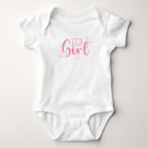 It is Baby Girl Cute Pacifier Fun Gender Reveal