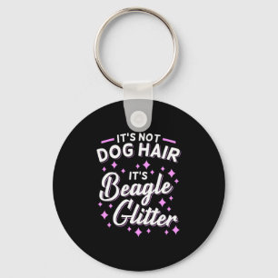 It Is Beagle Dog Glitter Key Ring