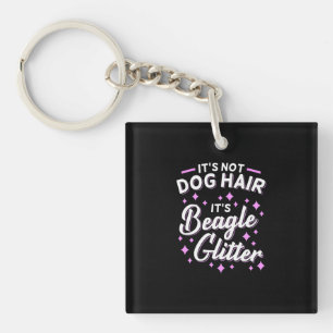 It Is Beagle Dog Glitter Key Ring