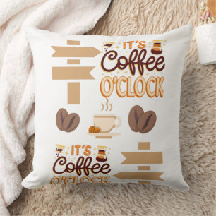 it is coffee clock  cushion