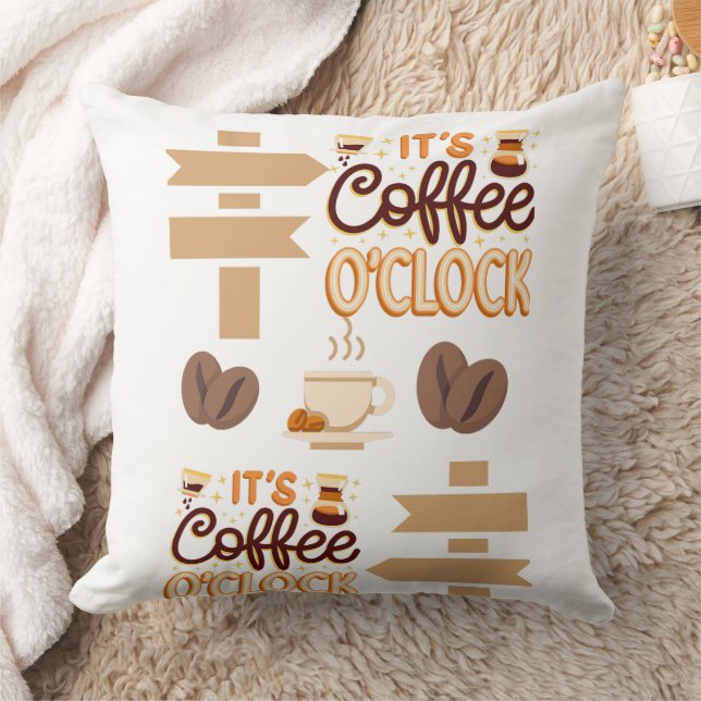 it is coffee clock  cushion (Blanket)