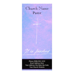 It Is Finished Church Rack Card, Ministry Card