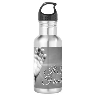 It Is Finished Grayscale Stainless Steel Water Bot 532 Ml Water Bottle