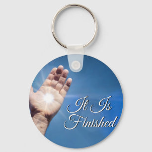 It Is Finished Key Ring