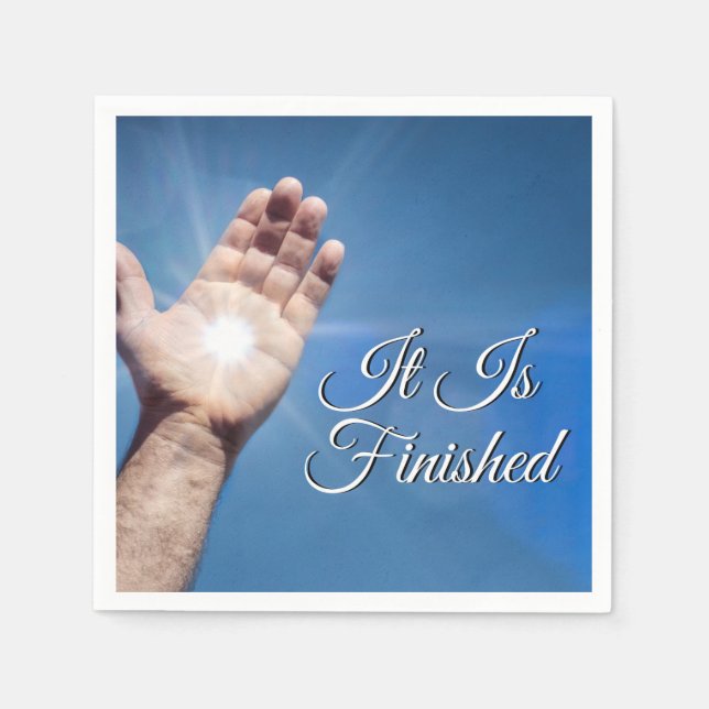 It Is Finished Napkin (Front)