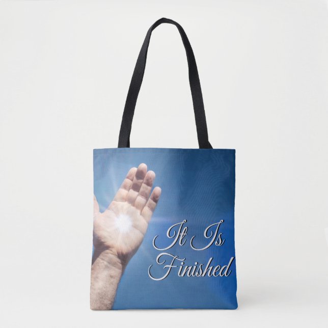 It Is Finished Tote Bag (Front)