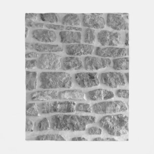 It is horizontal stone rough wall pattern backgrou fleece blanket