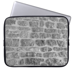 It is horizontal stone rough wall pattern backgrou laptop sleeve