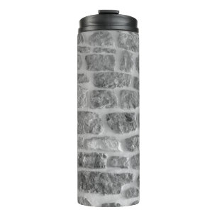 It is horizontal stone rough wall pattern backgrou thermal tumbler