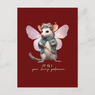 it is I your fairy godpossum Postcard