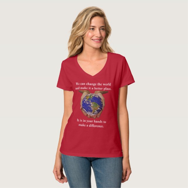 It is in your hands to make a difference. T-Shirt (Front Full)
