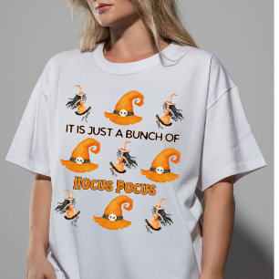 It is Just a Bunch of Hocus Pocus Halloween Witch  Tri-Blend Shirt