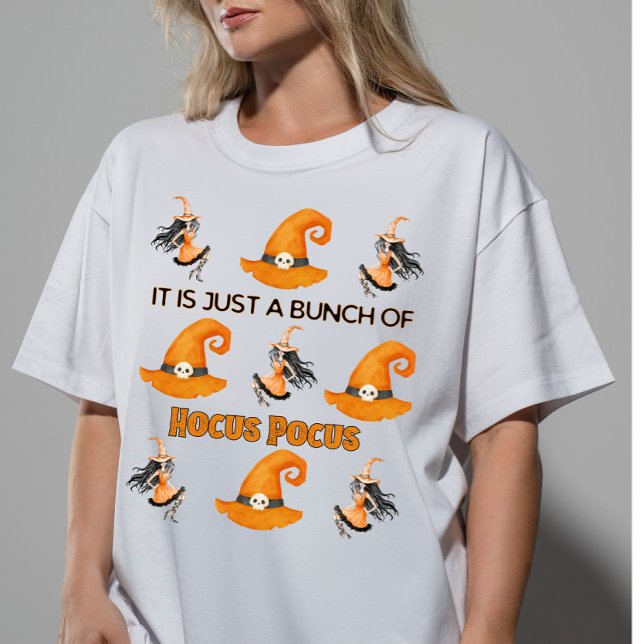 It is Just a Bunch of Hocus Pocus Halloween Witch  Tri-Blend Shirt (Creator Uploaded)