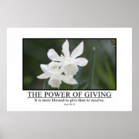 It is more blessed to give than receive